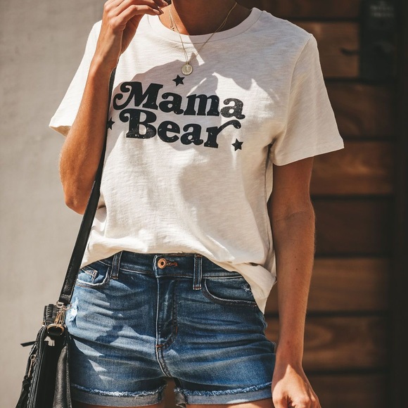 NEW // Mama Bear Cotton Tee - Picture 5 of 6